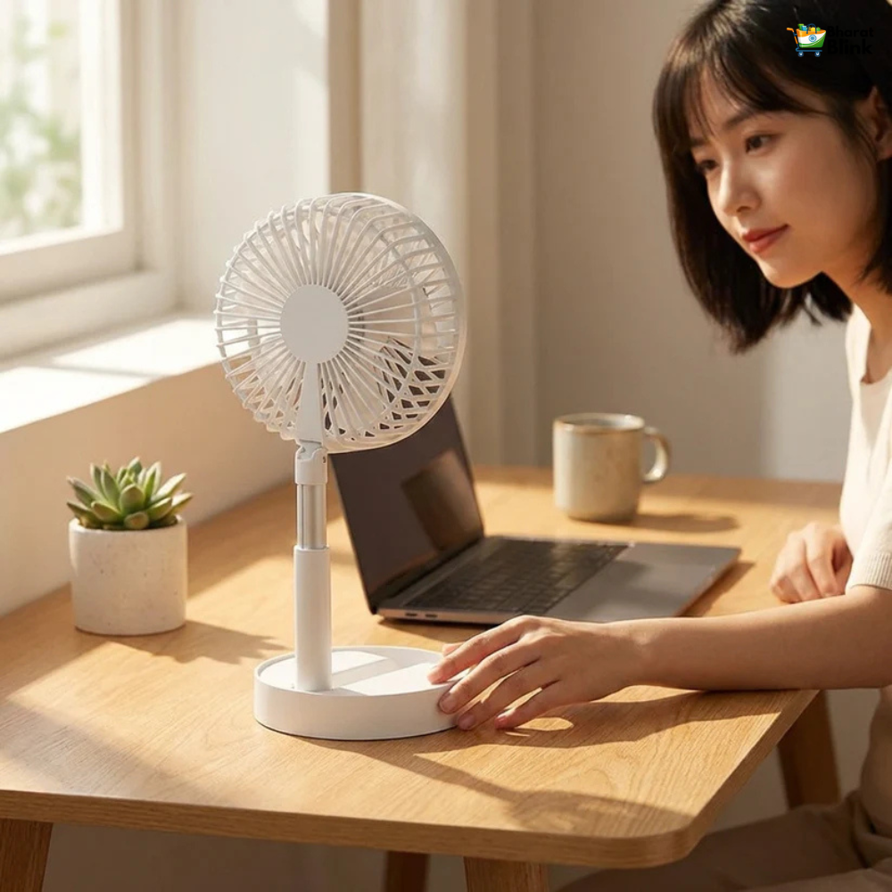 Powerful Rechargeable High-Speed Table Desk Fan