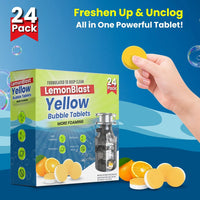 LemonBlast Yellow Bubble Tablets – 24 Pieces