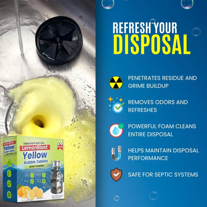LemonBlast Yellow Bubble Tablets – 24 Pieces