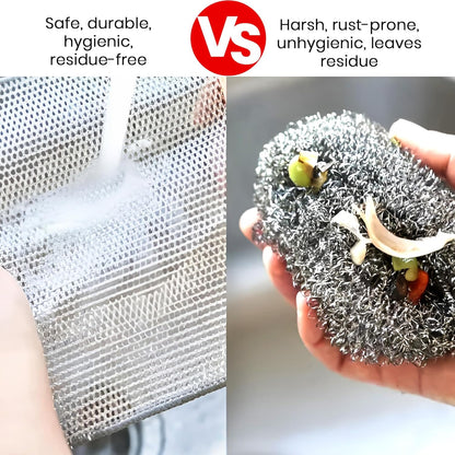 Multipurpose Wire Dishwashing Rags for Wet and Dry Pack of 10