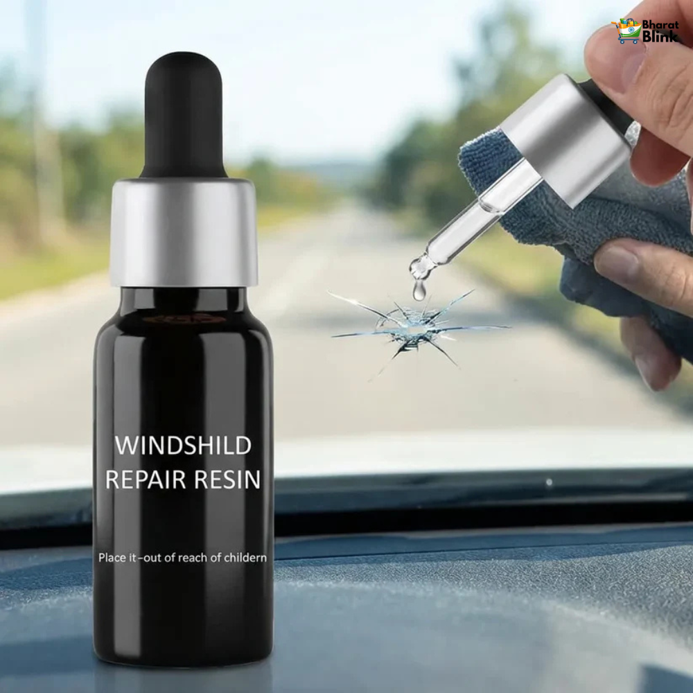 Windshield Glass Repair Kit – Crack & Chip Fix Solution (Pack of 1)