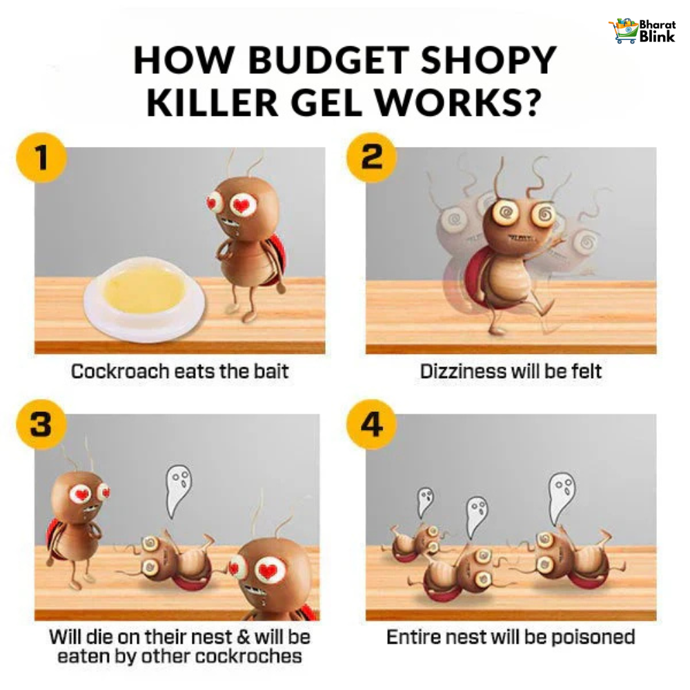 Ultra Strong Cockroach Killer Gel Powder ( Pack of 2 ) - Buy 1 Get 1 Free