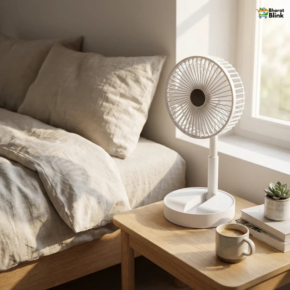 Powerful Rechargeable High-Speed Table Desk Fan