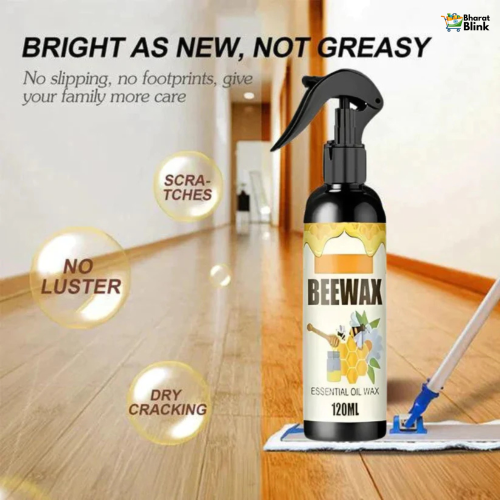 Natural Beeswax Furniture Polish Spray – Wood Cleaner & Shiner (Pack of 2)