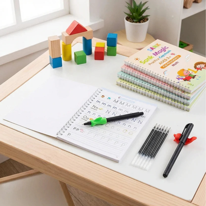 Sank Magic Practice Copybook Set – 4 Books with Pen & Refills