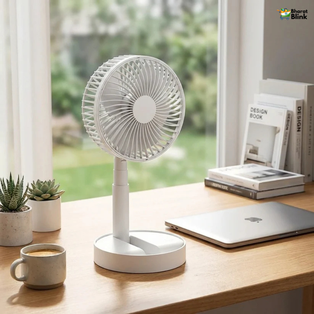 Powerful Rechargeable High-Speed Table Desk Fan
