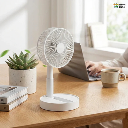 Powerful Rechargeable High-Speed Table Desk Fan