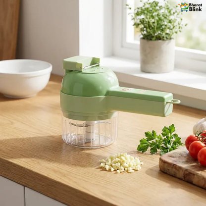 4 in 1 Portable Electric Vegetable Cutter Set