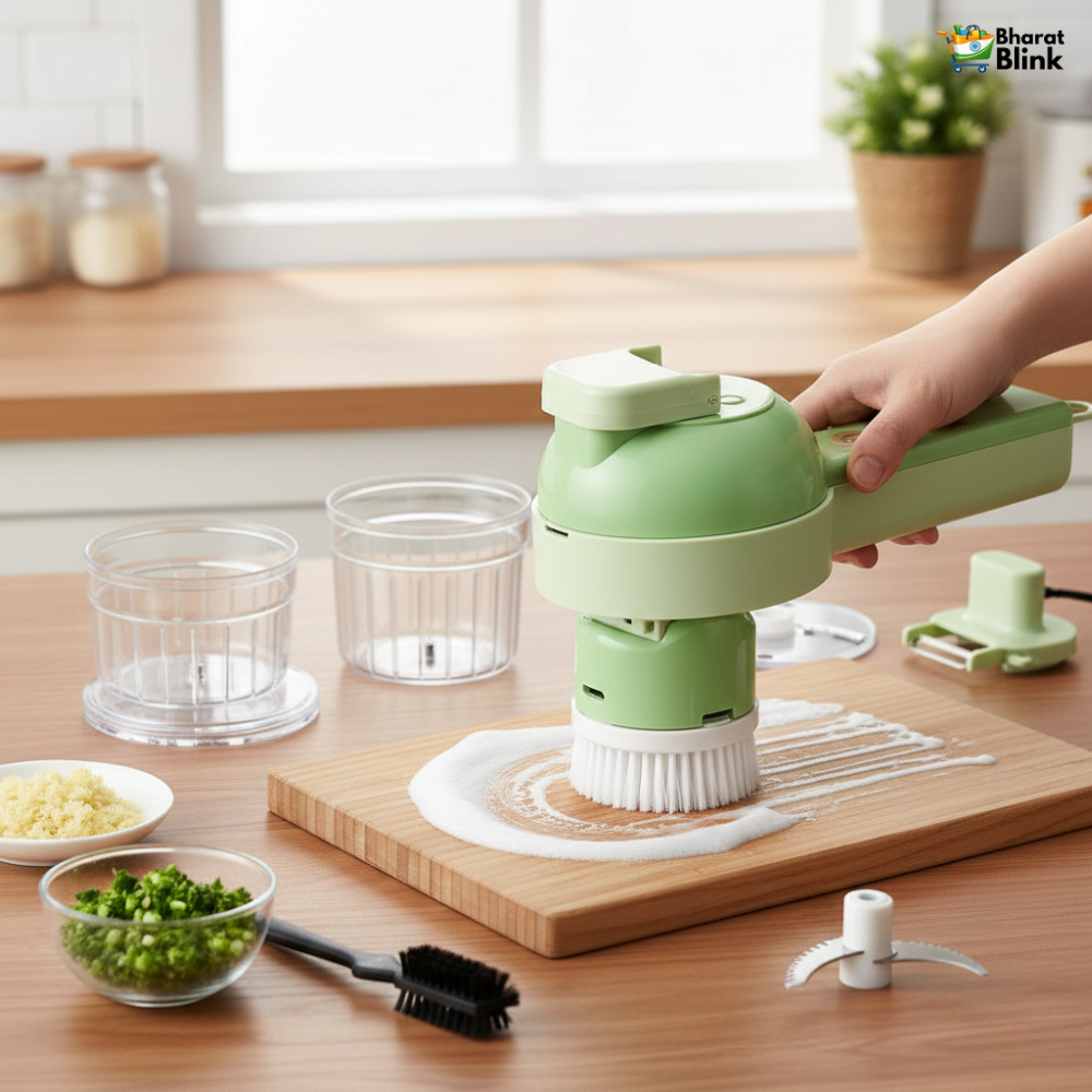 4 in 1 Portable Electric Vegetable Cutter Set