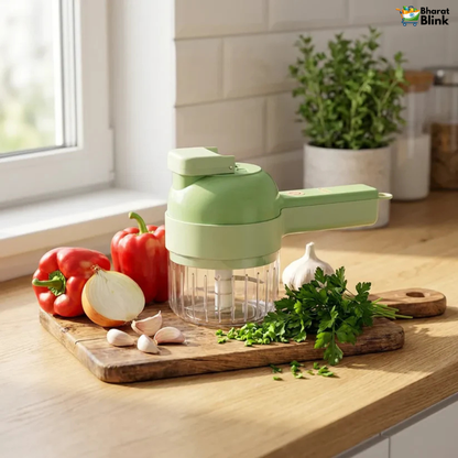 4 in 1 Portable Electric Vegetable Cutter Set