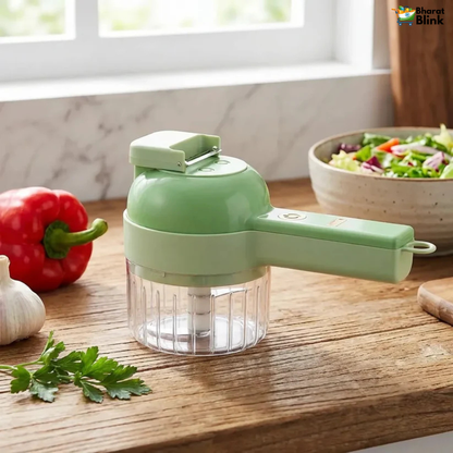 4 in 1 Portable Electric Vegetable Cutter Set