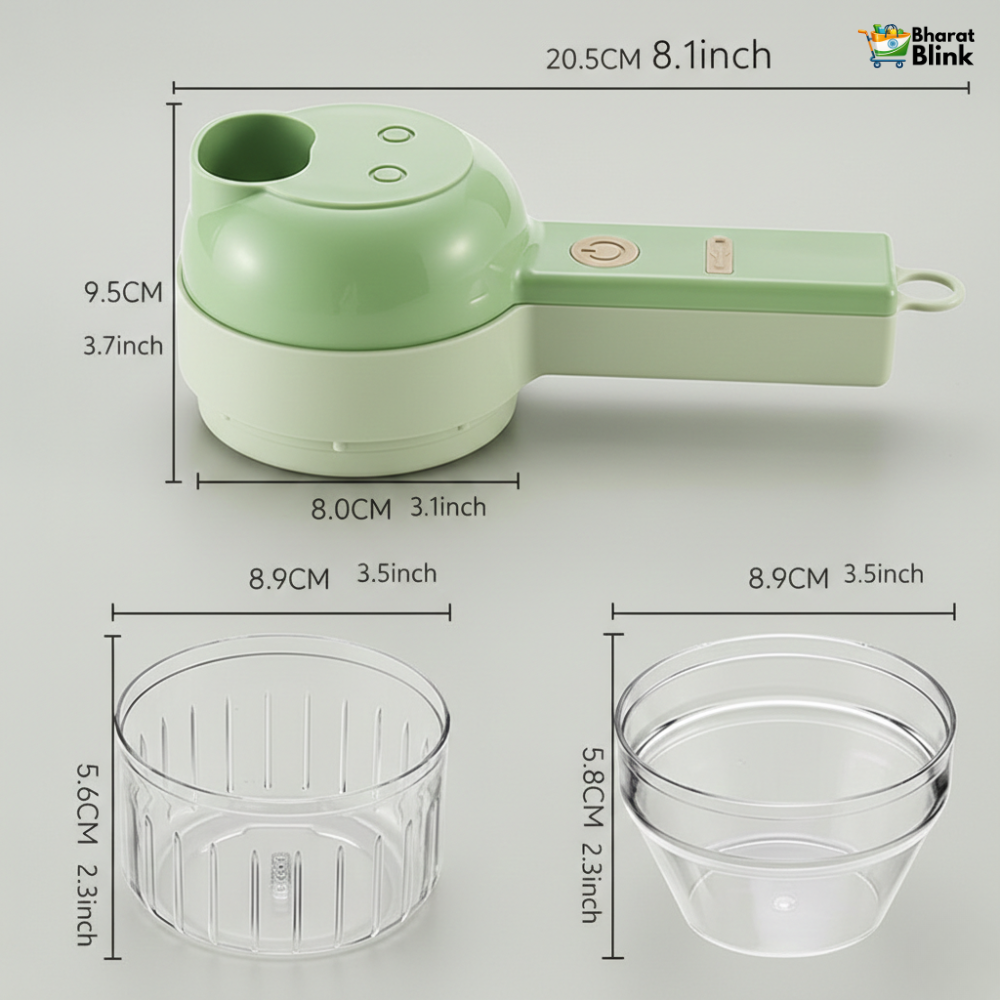 4 in 1 Portable Electric Vegetable Cutter Set