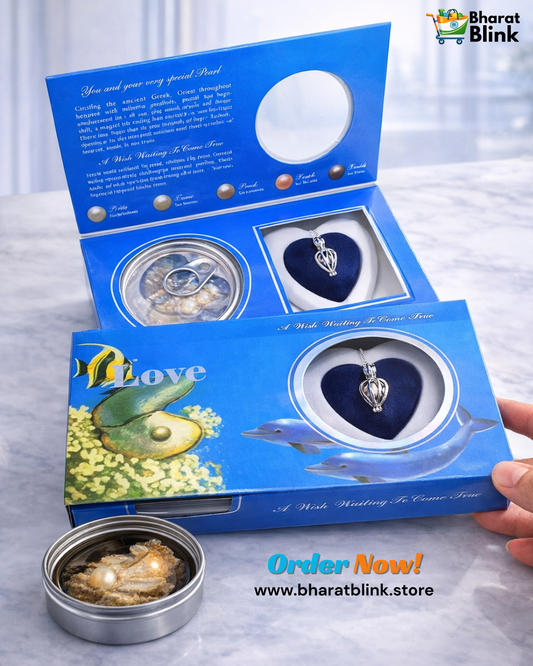 Freshwater Shell Canned Oyster Ocean Love Real Pearl Necklace Set